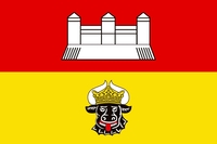 Satz nach Heraldik Flagge Dorf Mecklenburg…